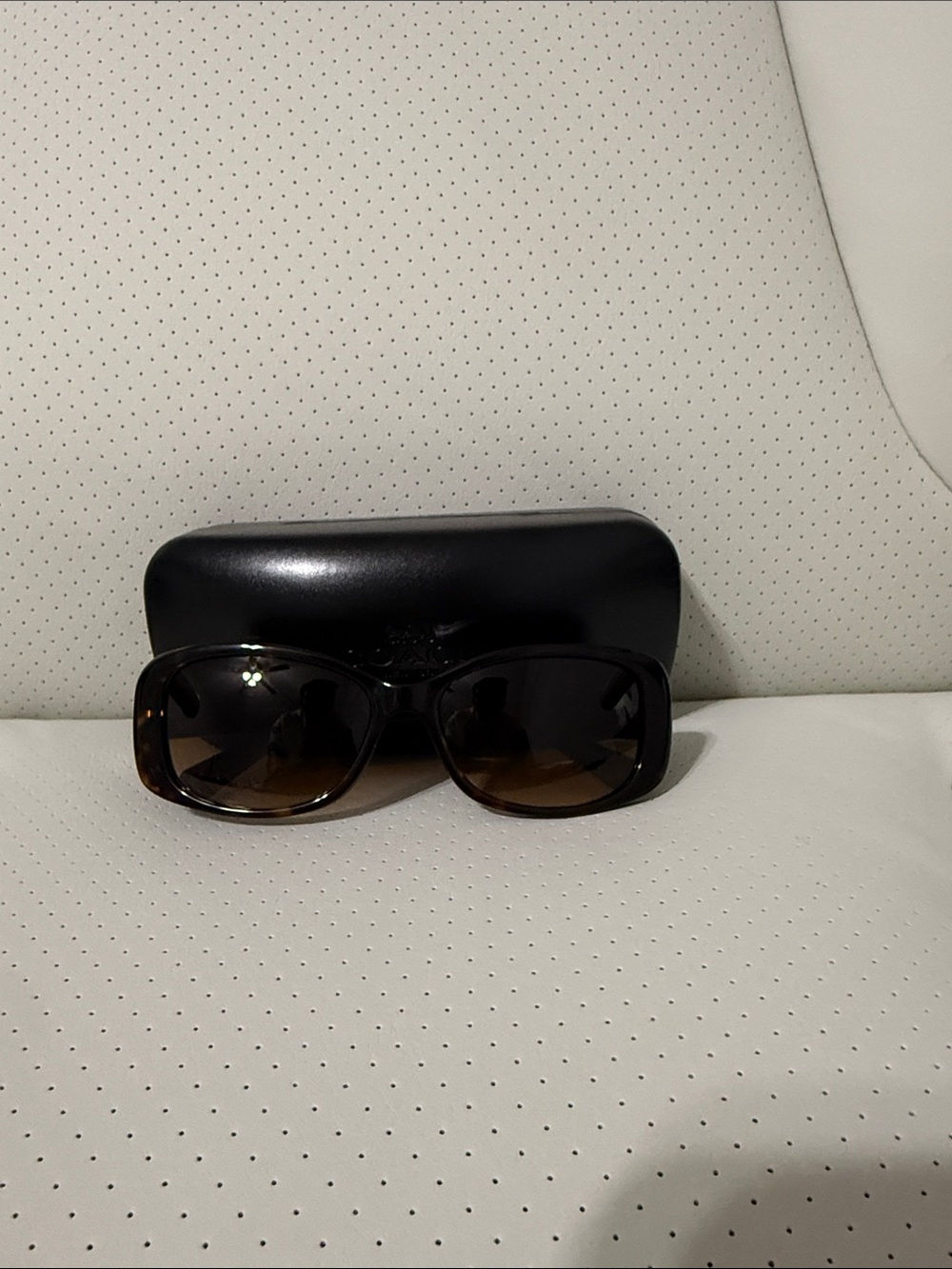 Coach Women’s Tortoiseshell Sunglasses with Protective Case